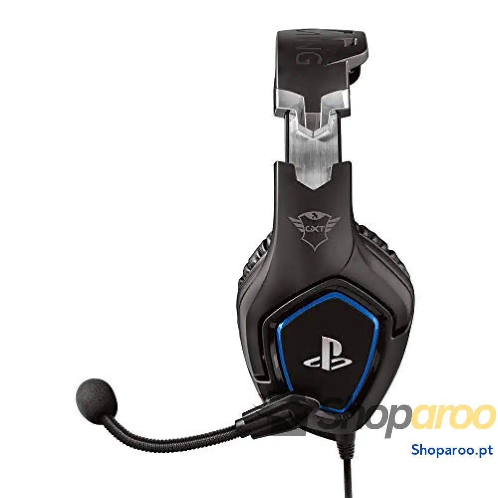 Auscultadores Trust Gaming para PS4 e PS5 GXT 488 Force headset oficial licenciado PlayStation microfone dobrável