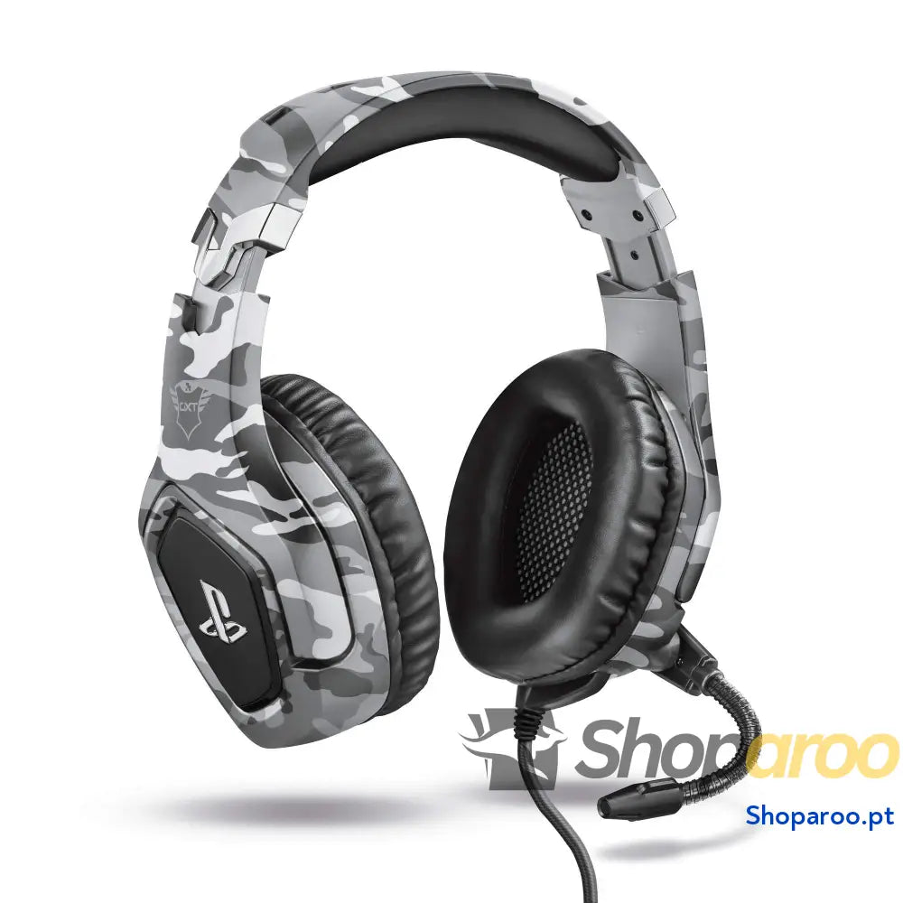 Auscultadores Trust Gaming para PS4 e PS5 GXT 488 Force headset oficial licenciado PlayStation microfone dobrável