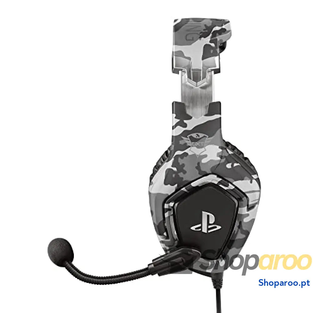 Auscultadores Trust Gaming para PS4 e PS5 GXT 488 Force headset oficial licenciado PlayStation microfone dobrável
