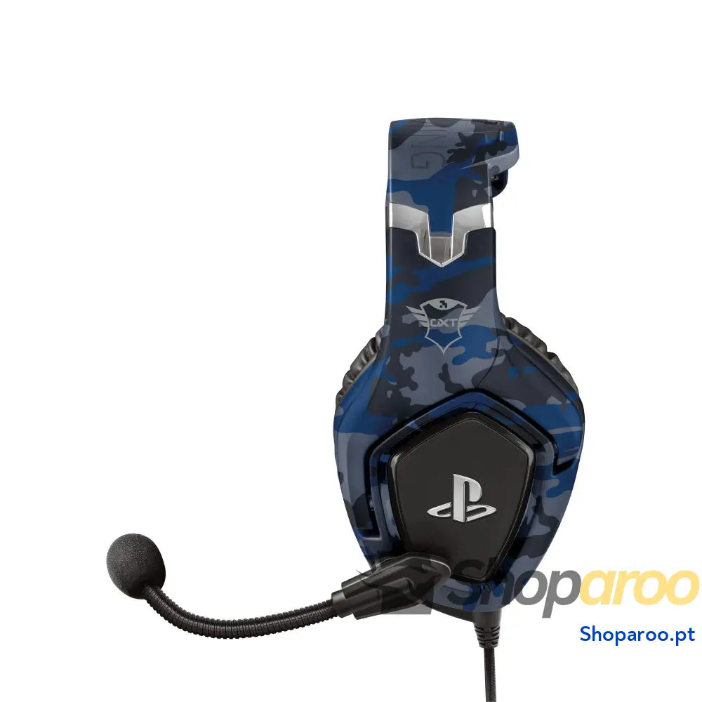 Auscultadores Trust Gaming para PS4 e PS5 GXT 488 Force headset oficial licenciado PlayStation microfone dobrável