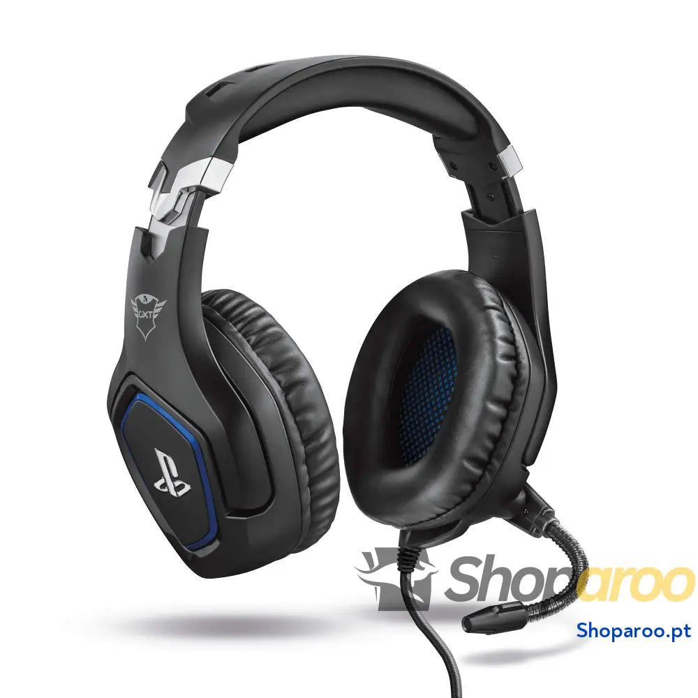 Auscultadores Trust Gaming para PS4 e PS5 GXT 488 Force headset oficial licenciado PlayStation microfone dobrável