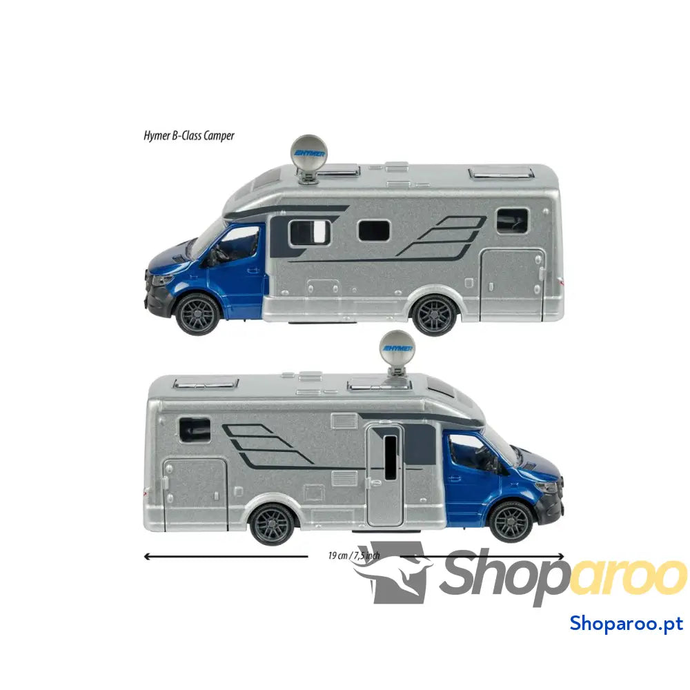 Autocaravana Majorette Camping Car Mercedes Cinzento