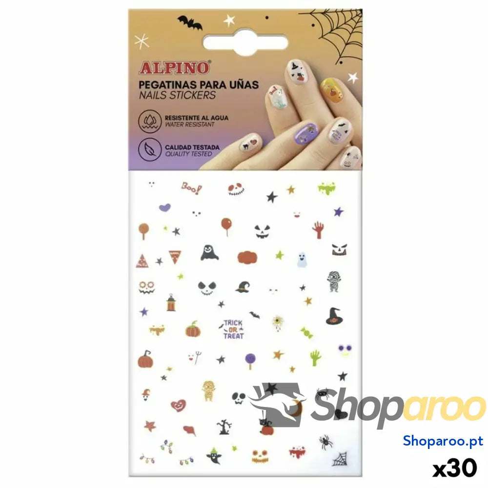 Autocolantes para unhas Alpino Halloween (30 Unidades)