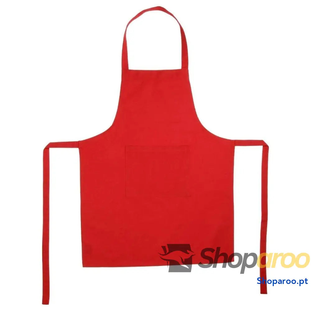 Avental com Bolso Atmosphera Vermelho Algodão 60 x 80 cm