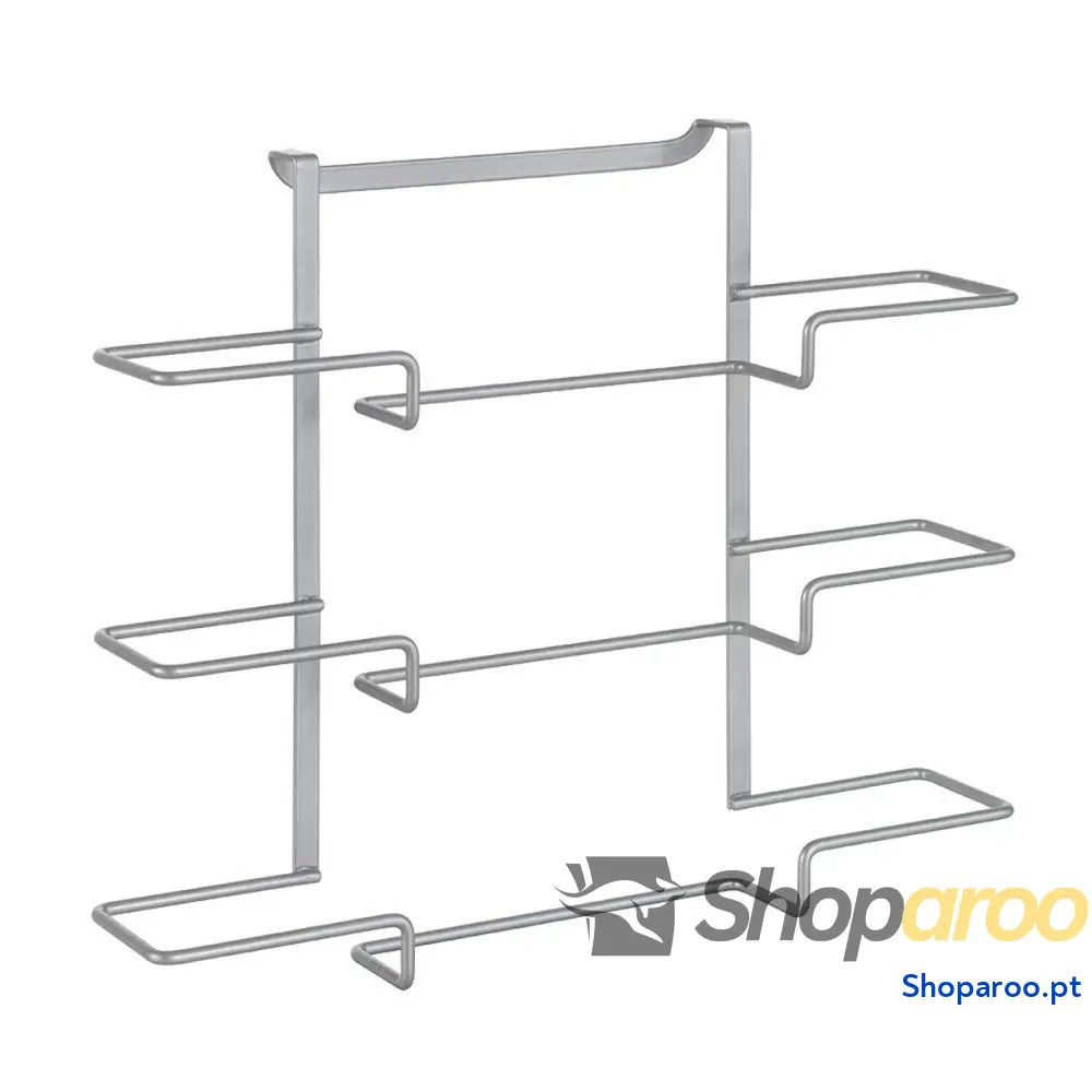 Aviso de Porta Metaltex Galileo Metal 36 x 9 x 30 cm Triplo Porta-rolos