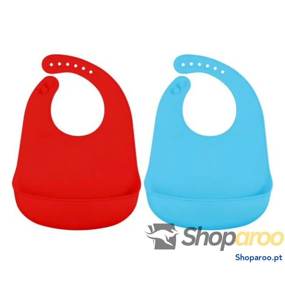 Babete Silicone Azul