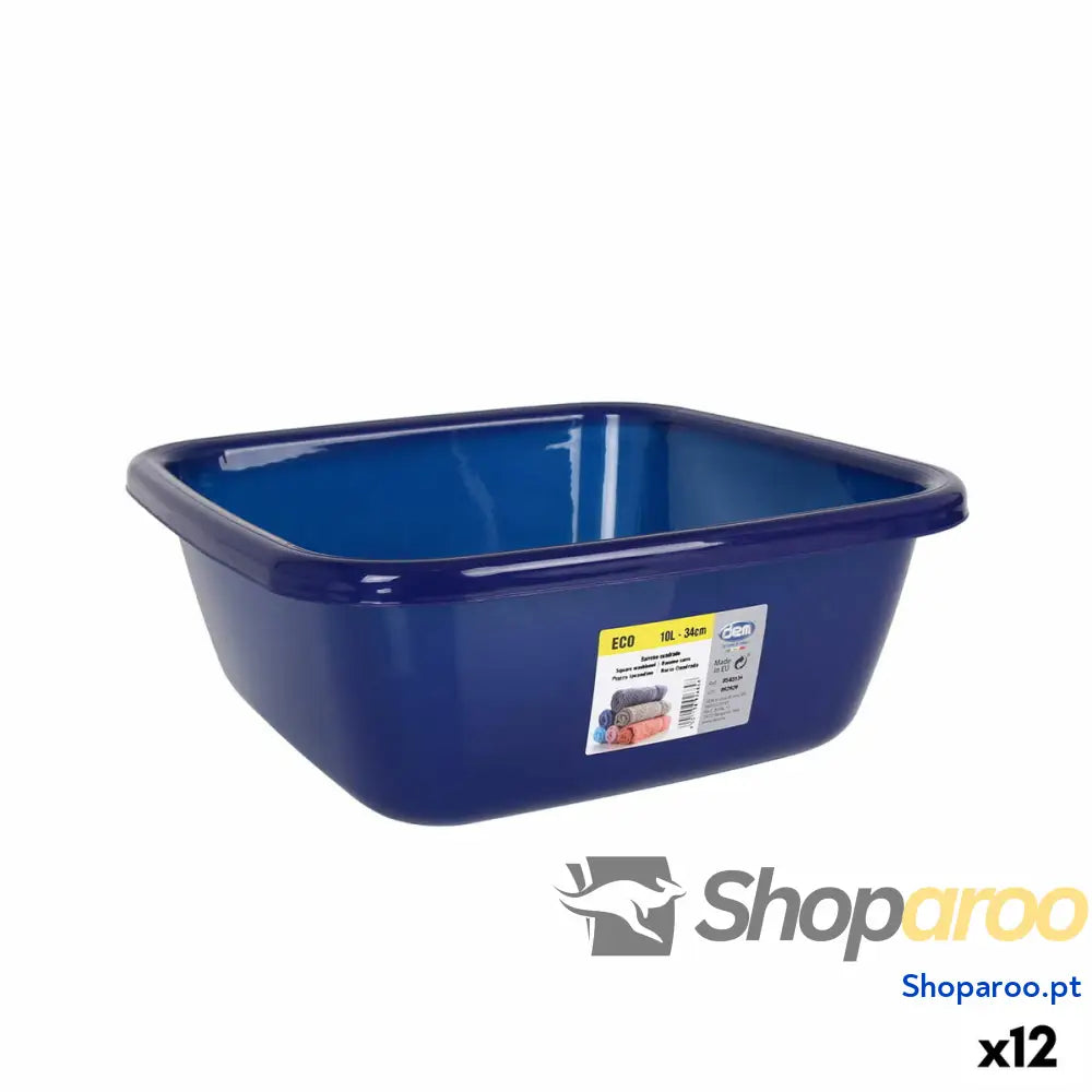 Bacia Dem Eco 34 x 34 x 13 cm Azul 10 L