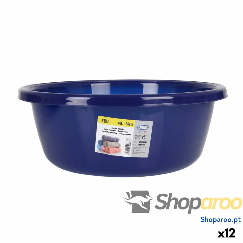Bacia Dem Eco 37 x 37 x 14 cm Redondo Azul