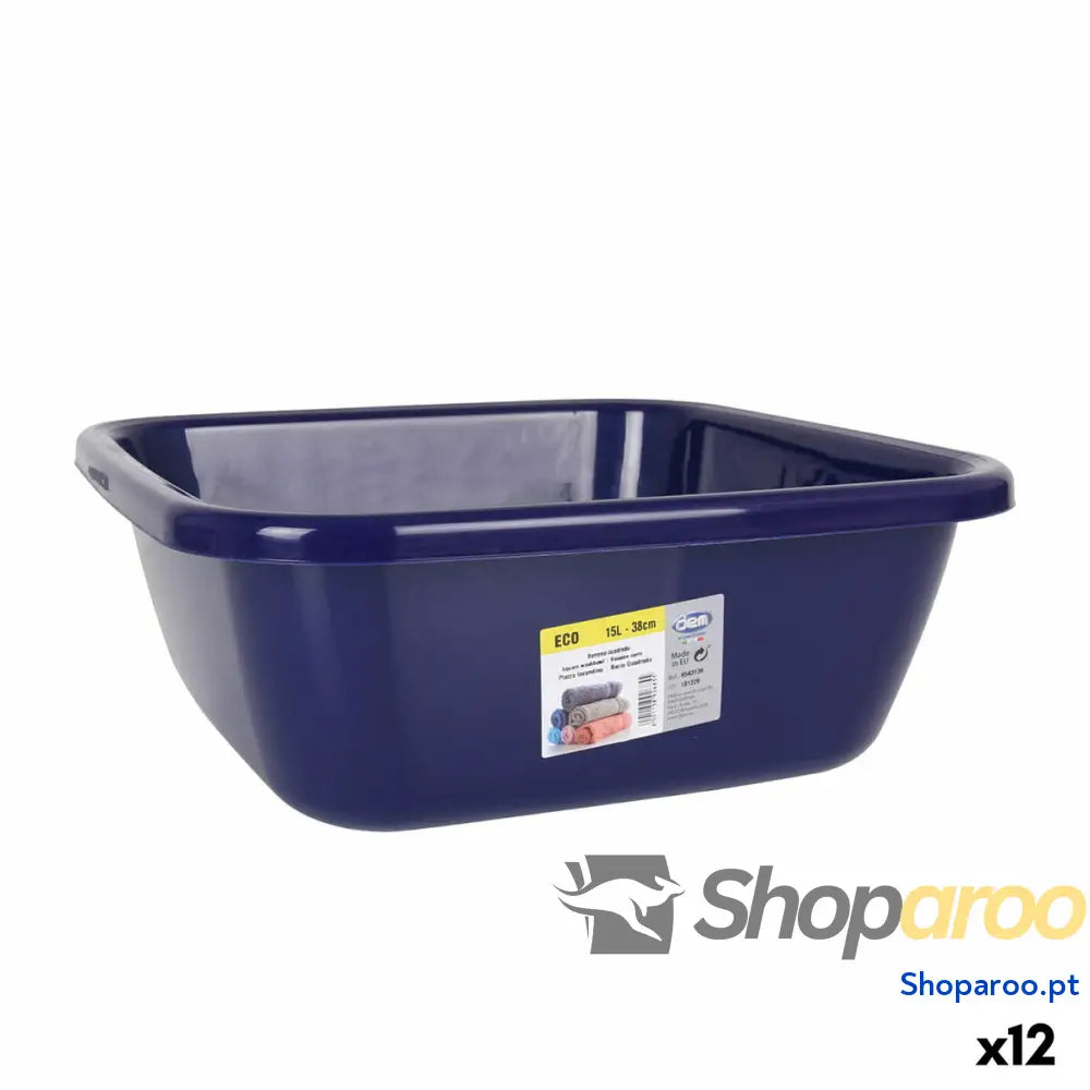 Bacia Dem Eco 38 x 38 x 15 cm Azul