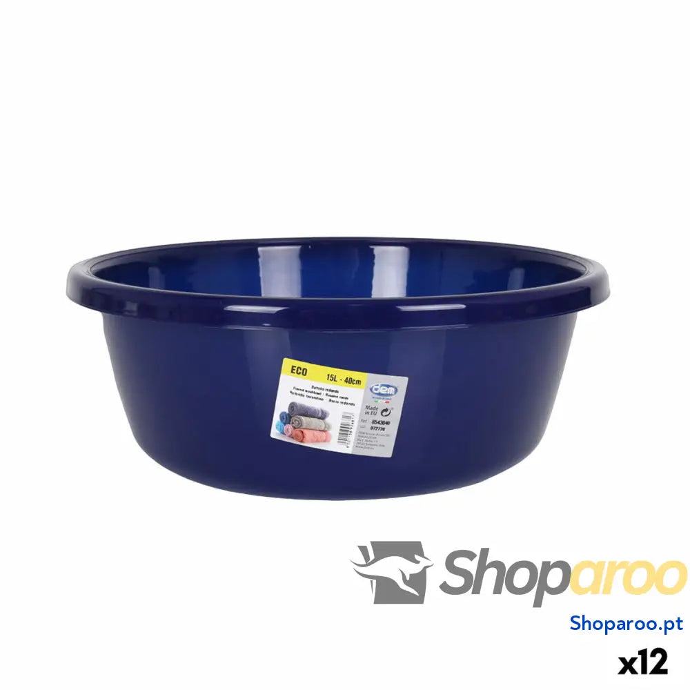 Bacia Dem Eco 41 x 16 cm Redondo Azul