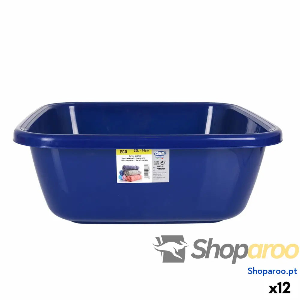 Bacia Dem Eco 44 x 44 x 17 cm Azul 20 L