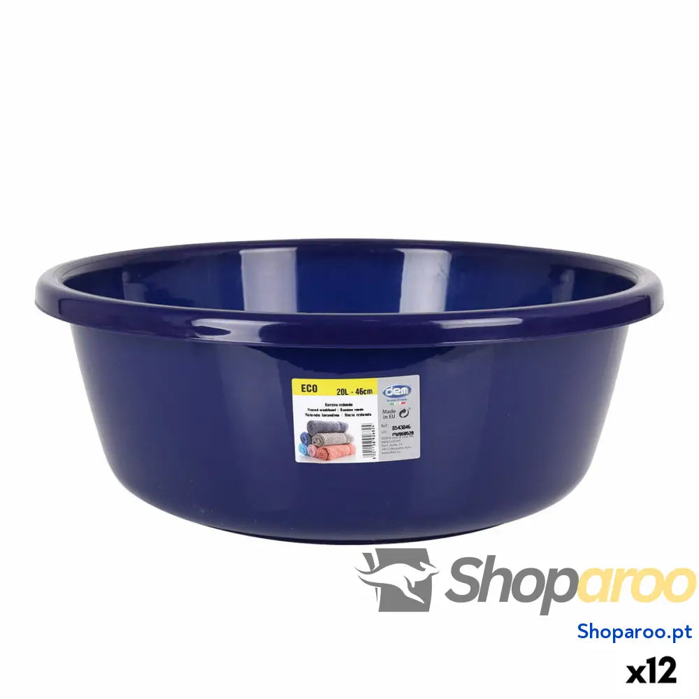 Bacia Dem Eco 47 x 47 x 16 cm Redondo Azul