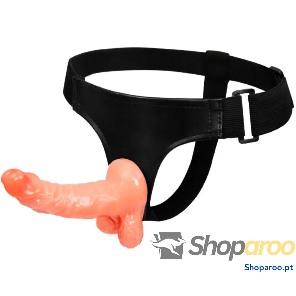 BAILE ARNÊS COM PÊNIS REALISTA E CALA AJUSTVEL ULTRA APAIXONADA 15.5 CM