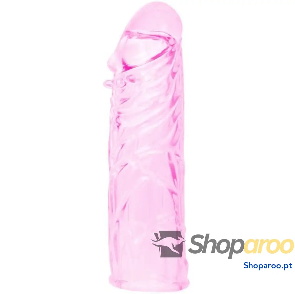 BAILE - CAPA PARA O PÉNIS EM SILICONE ESTIMULANTE ROSA 13 CM