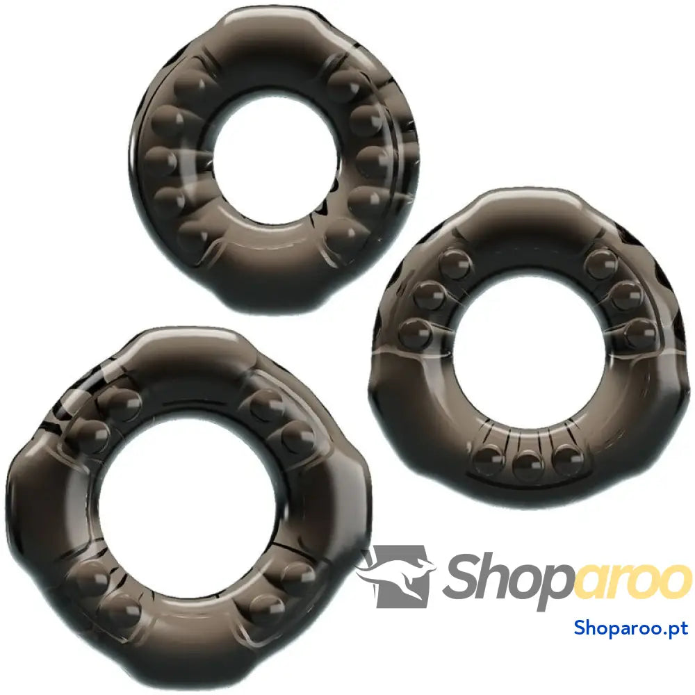 BAILE - COCK RINGS YVONNE CONJUNTO 3 ANÉIS PARA PÉNIS