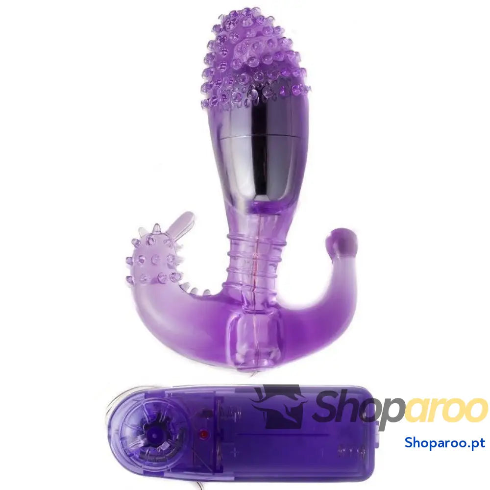 BAILE - ESTIMULADOR VAGINAL E ANAL LILAC COM VIBRAO