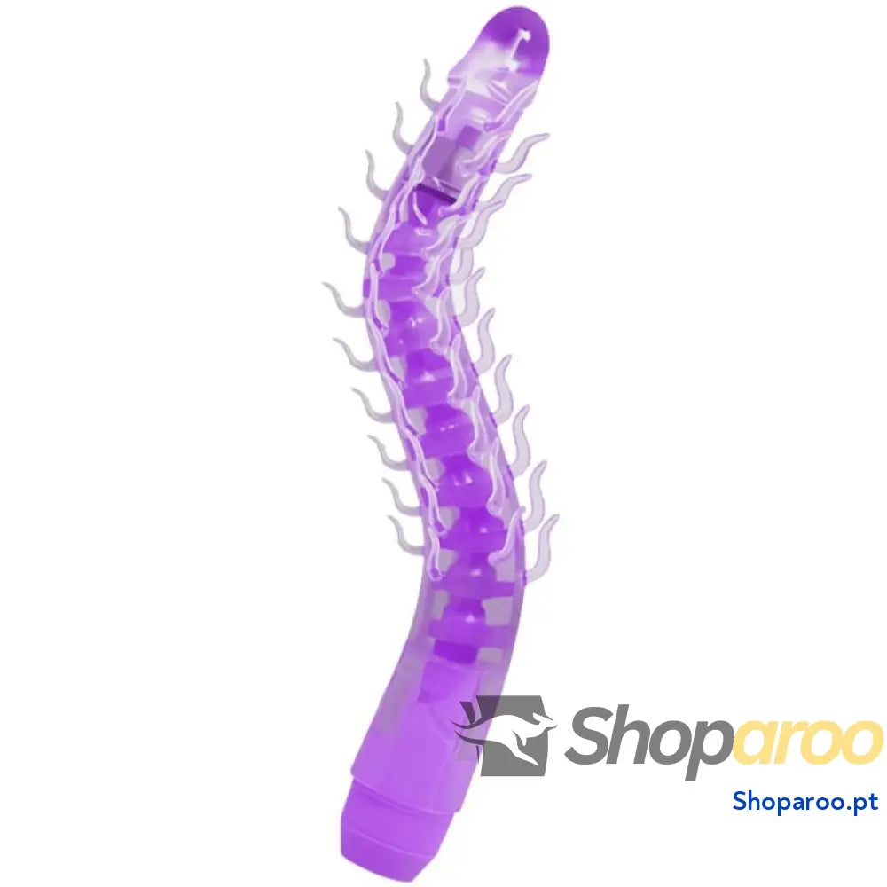 BAILE - FLEXI VIBE SENSUAL SPINE DILDO VIBRATÓRIO DOBRVEL LILAL 23.5 CM