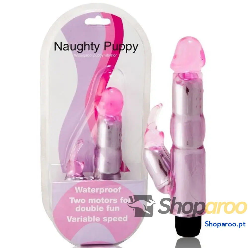 BAILE - VIBRADOR COM ESTIMULADOR ROSA AJUSTVEL