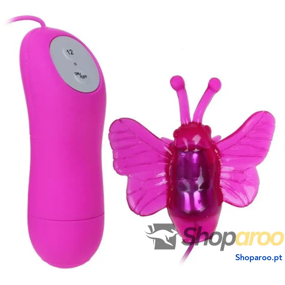 BAILE - VIBRADOR ESTIMULADOR DE BORBOLETA SECRETO PRETTY LOVE 12V