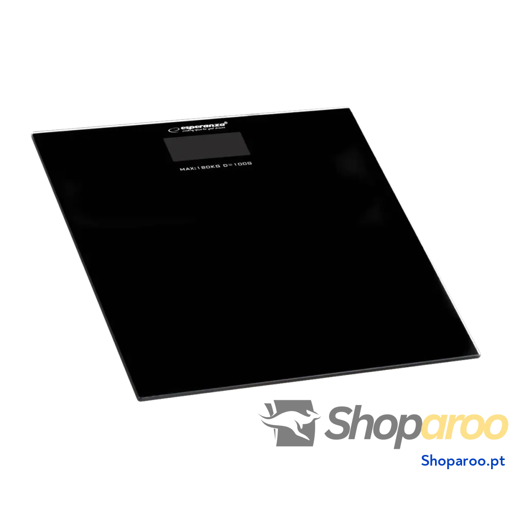Balança digital para casa de banho Esperanza EBS002K Preto Vidro Vidro temperado 180 kg