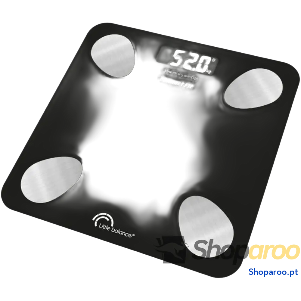 Balança digital para casa de banho Little Balance 8685 Preto 180 kg