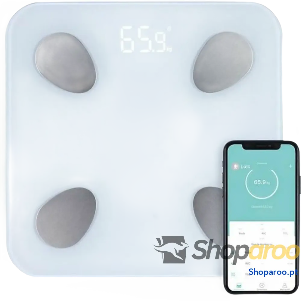 Balança digital para casa de banho Livoo DOM428 Branco Baterias x 3