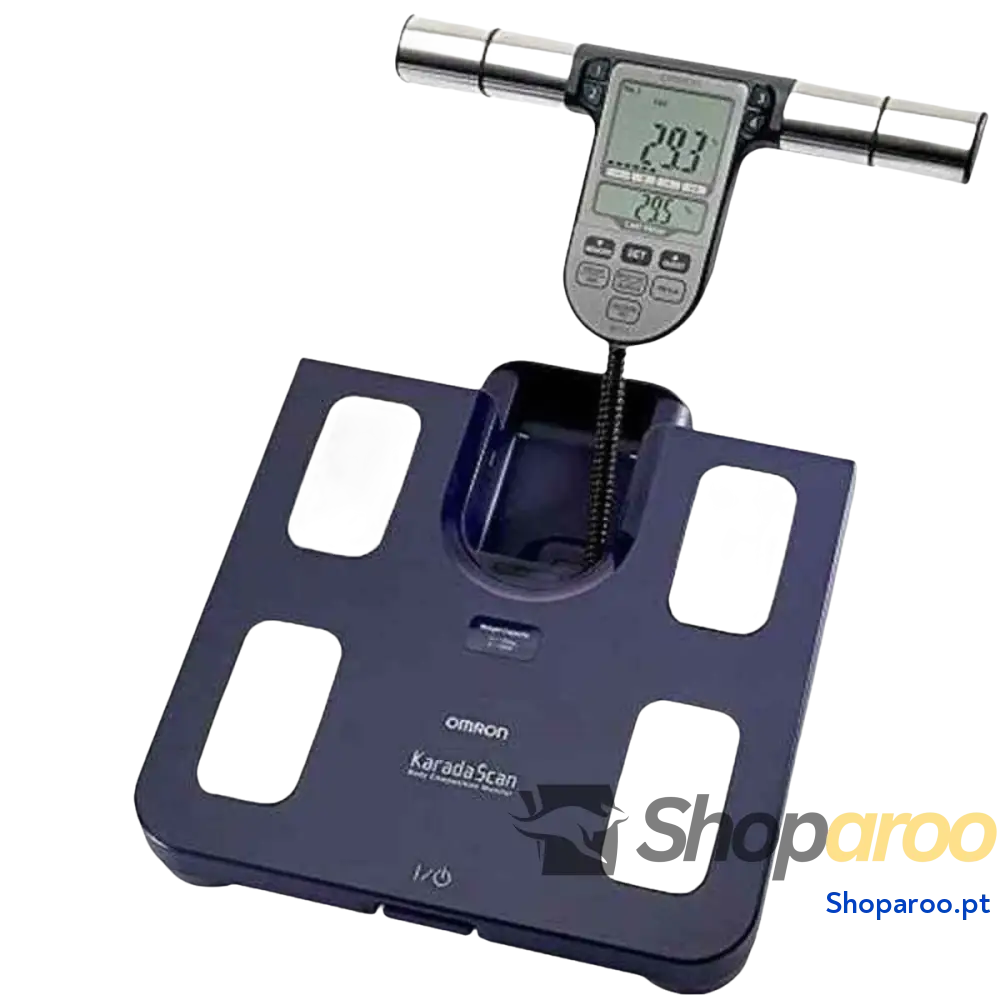 Balança digital para casa de banho Omron BF511 Azul Metal Índice de Gordura Corporal