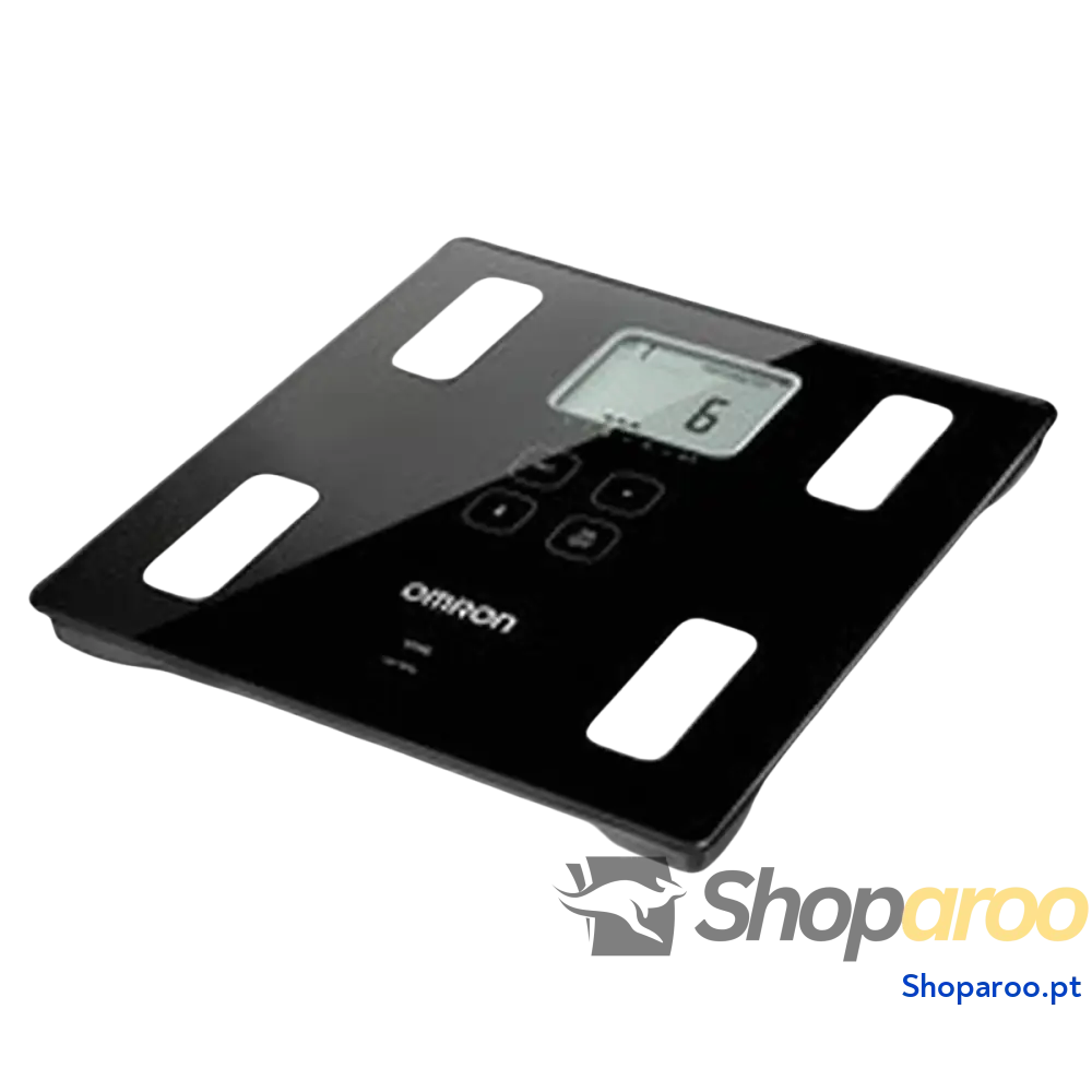 Balança digital para casa de banho Omron HBF-222T-EBK Preto 34 x 32 x 8 cm