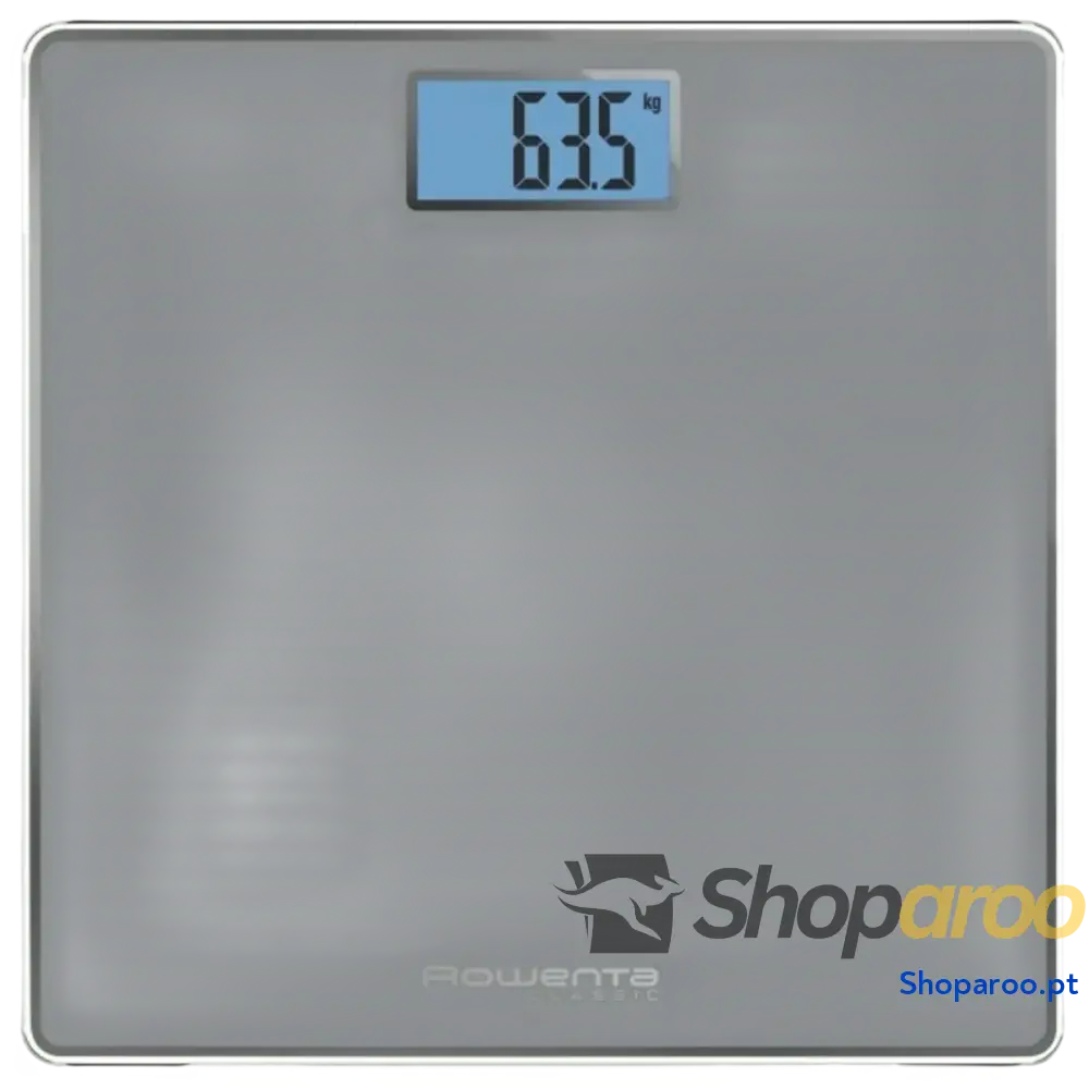 Balança digital para casa de banho Rowenta BS1500 Vidro temperado Azul Cinzento Baterias x 2