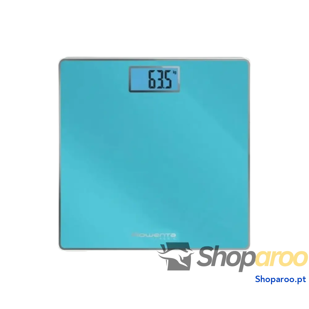 Balança digital para casa de banho Rowenta BS1503V0 3" Vidro temperado Turquesa 160 kg Baterias x 2