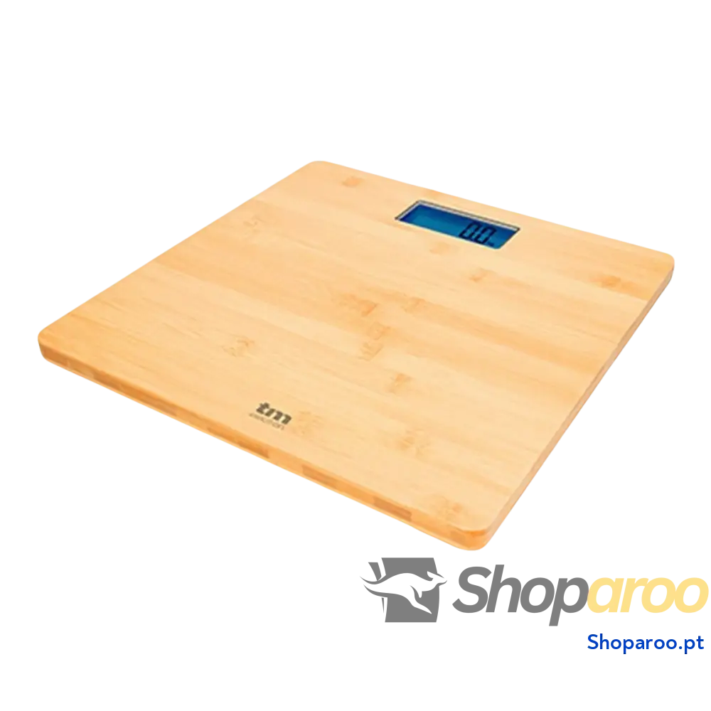 Balança digital para casa de banho TM Electron Castanho Bambu