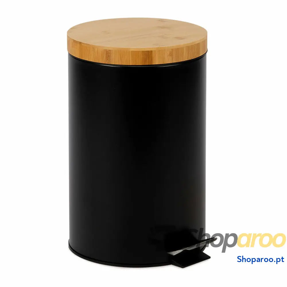 Balde de Lixo Andrea House cc72108 Preto Metal 12 L