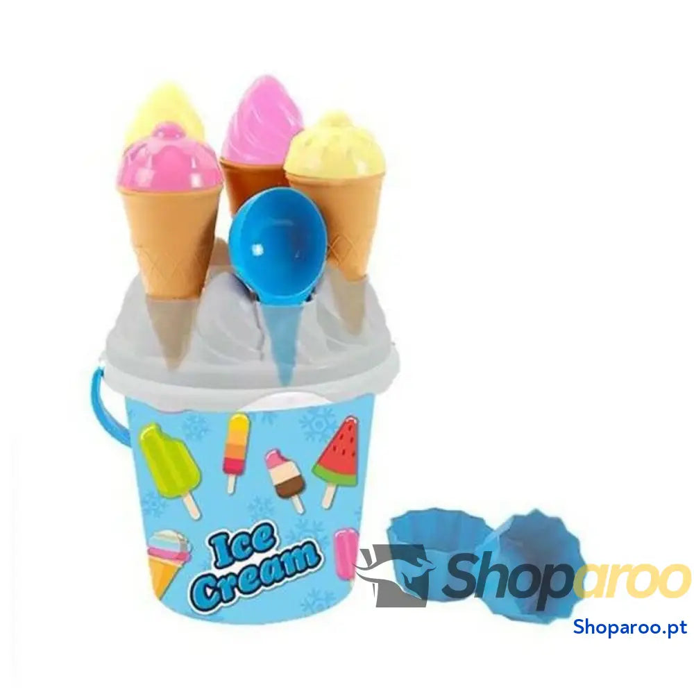 Balde de Praia Ice Cream AVC Azul
