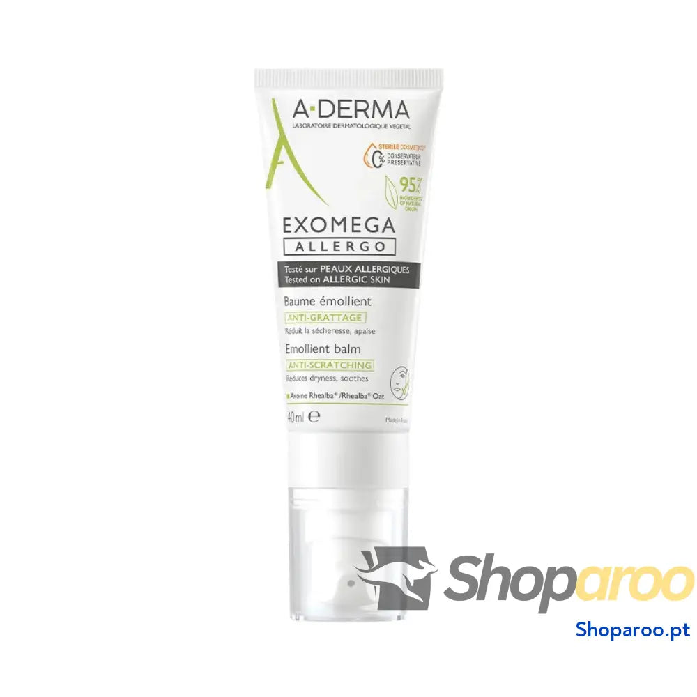 Bálsamo Alivia o Ardor e a Irritação A-Derma Exomega Allergo 40 ml