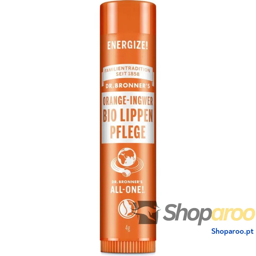 Bálsamo Labial Dr Bronner's Orange Ingwer 4 g