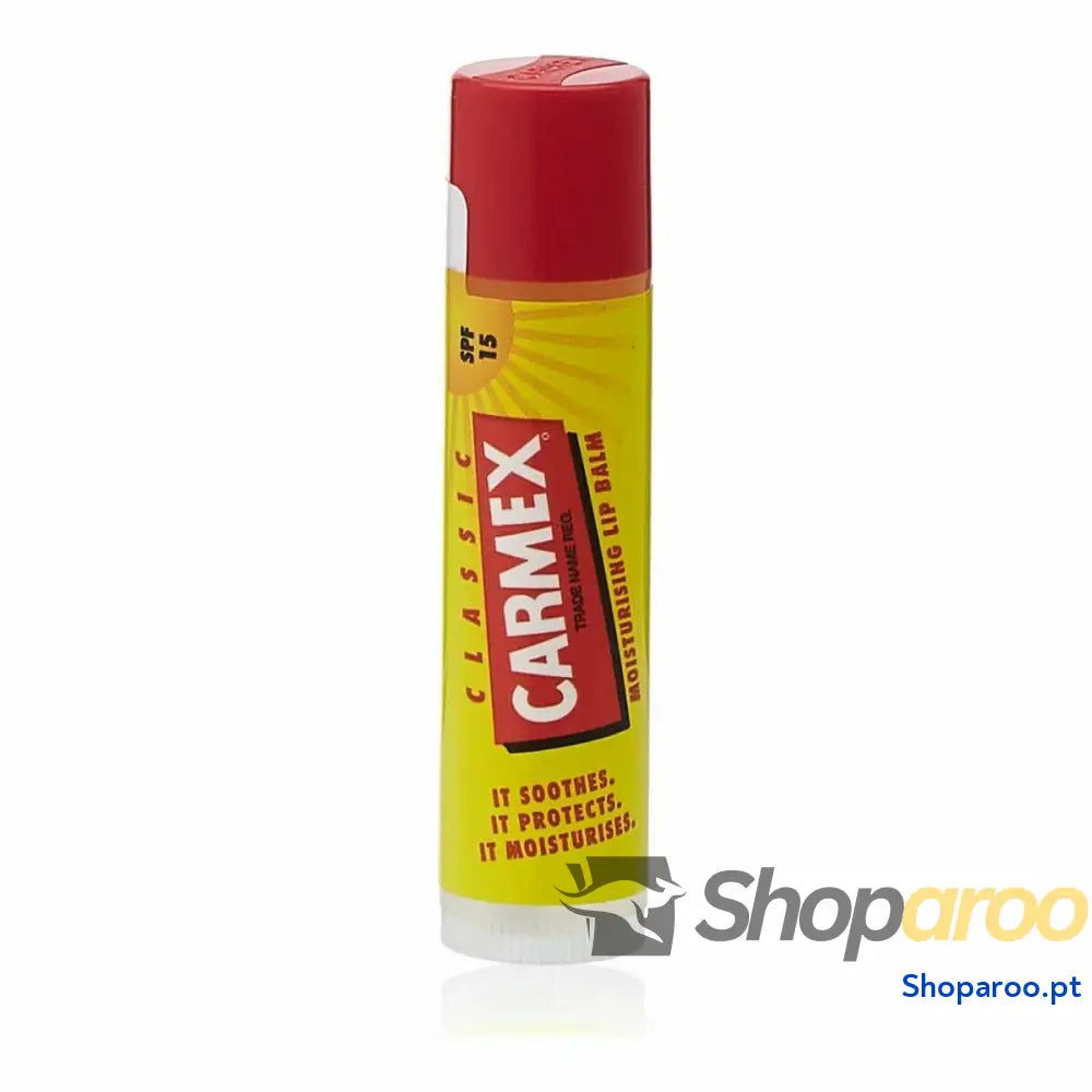 Bálsamo labial hidratante Carmex Classic Amarelo Preto Spf 15 Stick