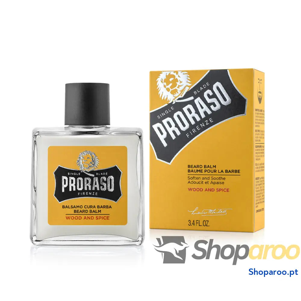 Bálsamo para a Barba Yellow Proraso Wood And Spice 100 ml