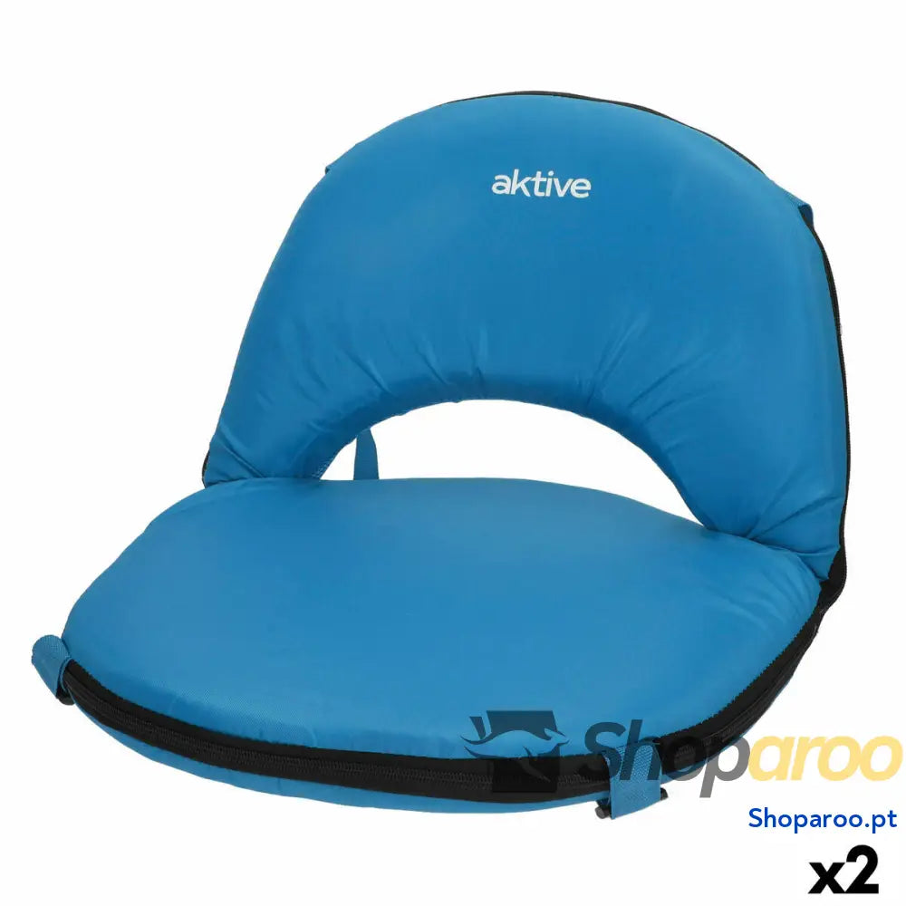 Banco Aktive Azul 41 x 33 x 40 cm Dobrável (2 Unidades)