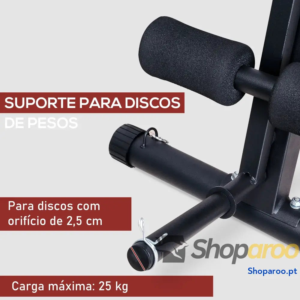 Banco de Pesos Dobrável para Treinamento Completo em Casa