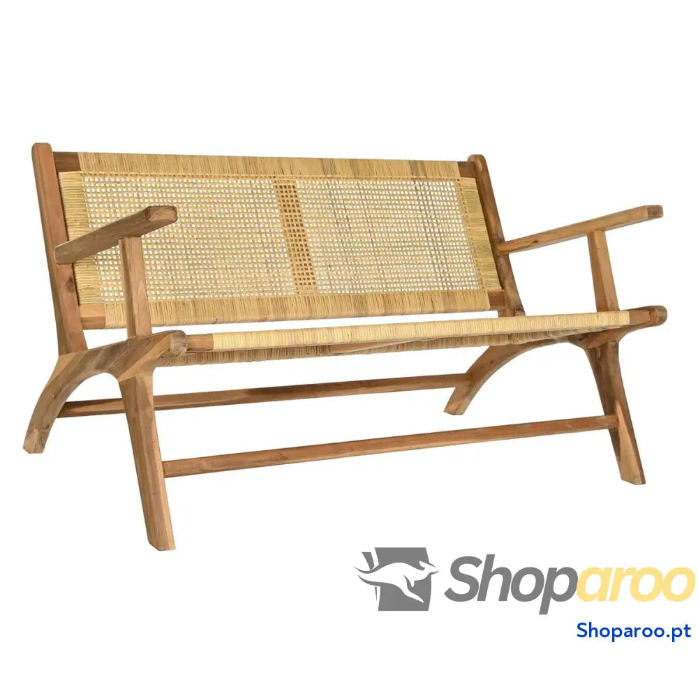 Banco DKD Home Decor Castanho Natural 120 x 76 x 68 cm