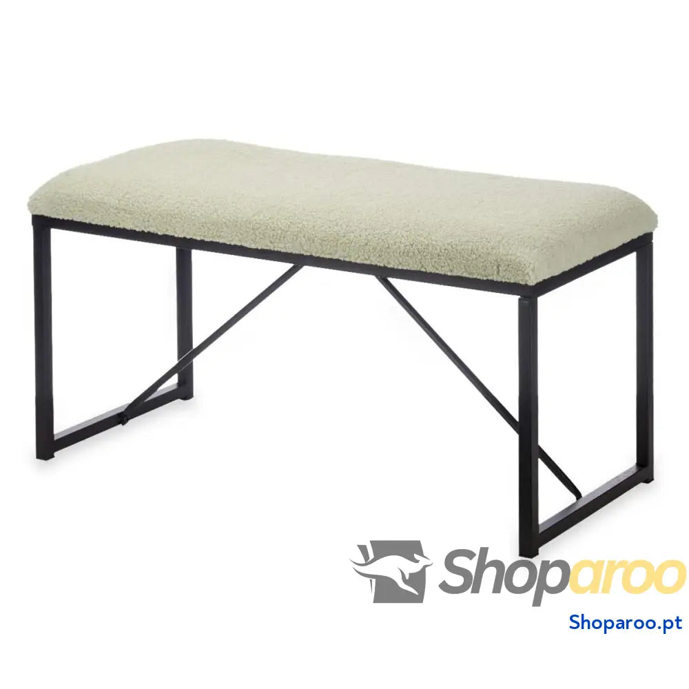Banco Gift Decor TR23063 3 Verde Metal Tecido 81 x 42 38 cm