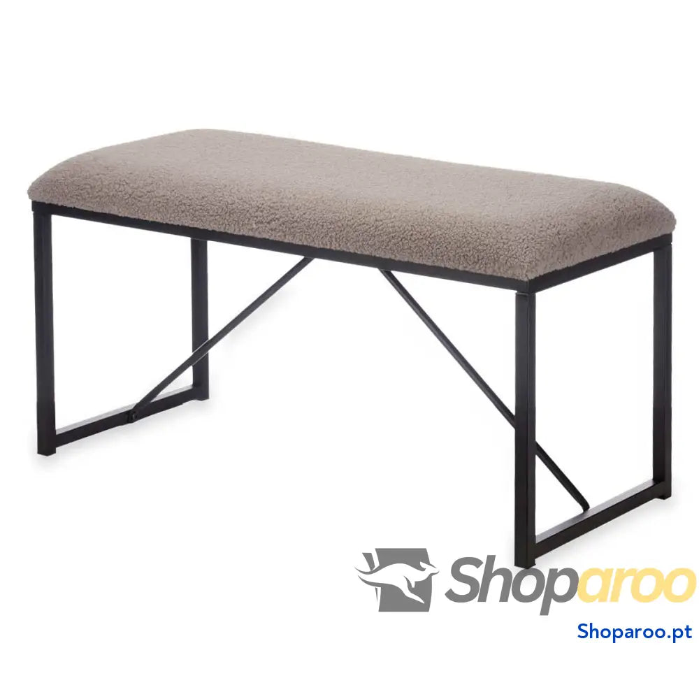 Banco Gift Decor TR23063 4 Castanho Metal Tecido 81 x 42 38 cm