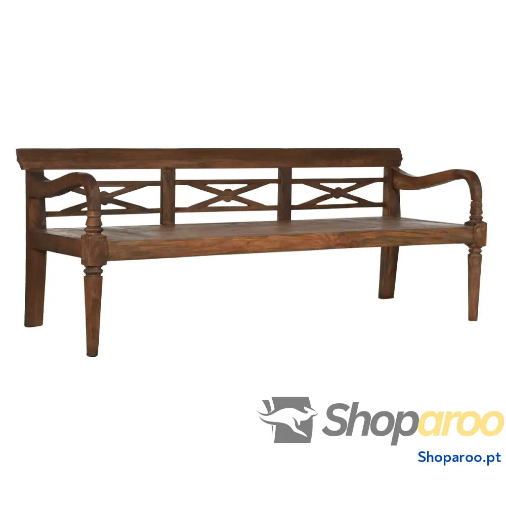 Banco Home ESPRIT Catanho escuro Teca 190 x 70 75 cm