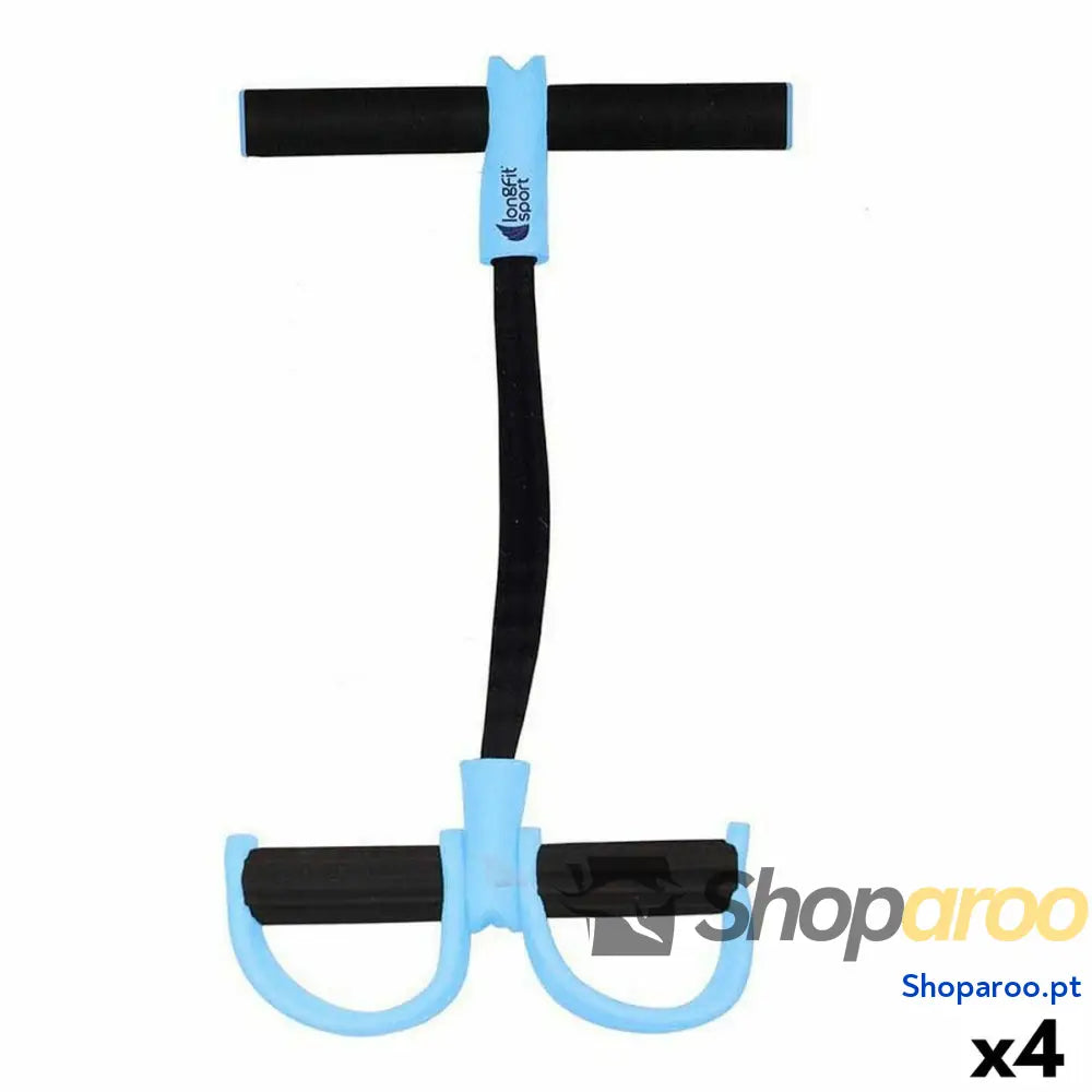 Bandas elásticas de resistência LongFit Sport   De pedal (4 Unidades)