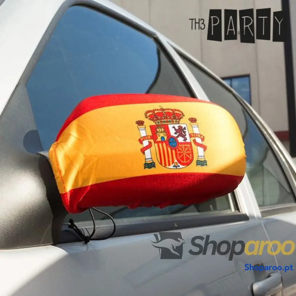 Bandeira Espanhola para Cobrir o Espelho Retrovisor (2 peças)
