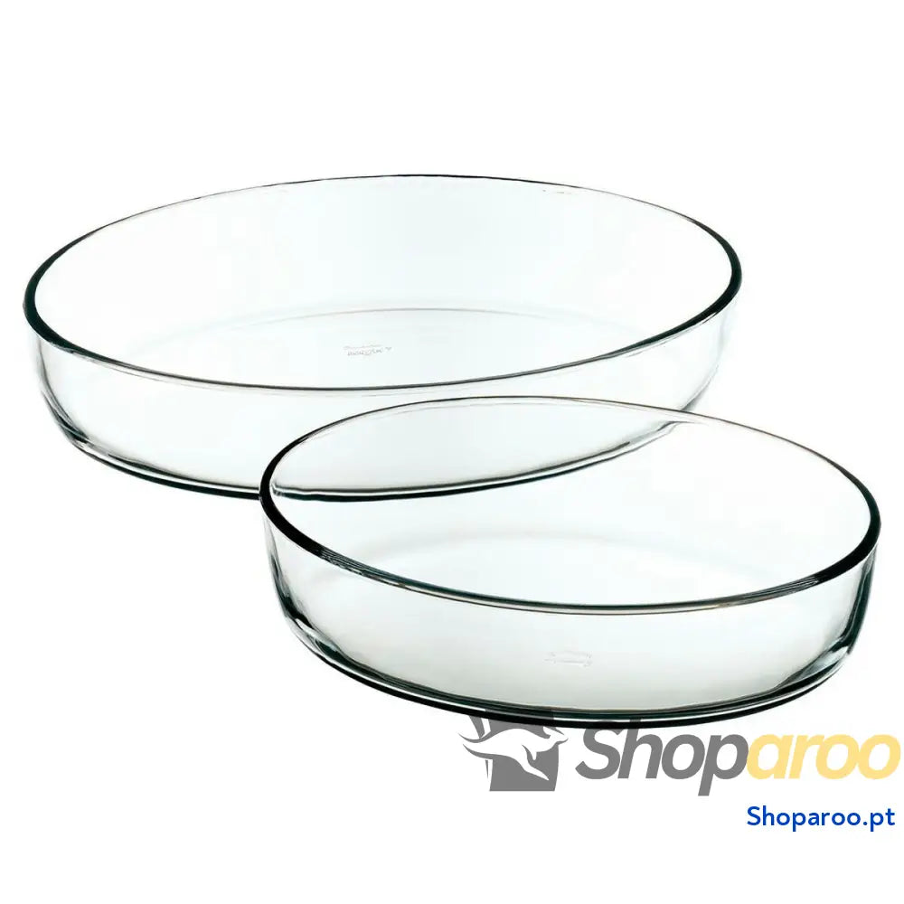 Bandeja para Forno Cristal Transparente (2 Peças)