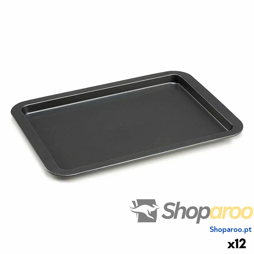 Bandeja para Forno Kinvara CK56483 47 Cinzento Metal 25,3 x 2 37 cm (12 Unidades)