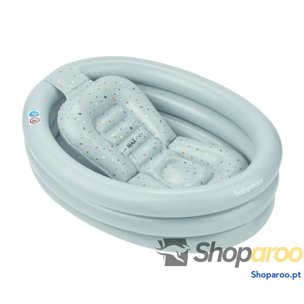 Banheira Babymoov Aquadots Azul Pastel Cinzento