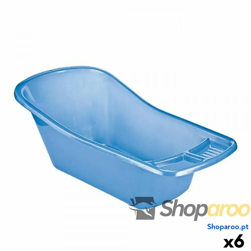 Banheira Infantil 80 x 43 x 30 cm Azul Branco (6 Unidades)