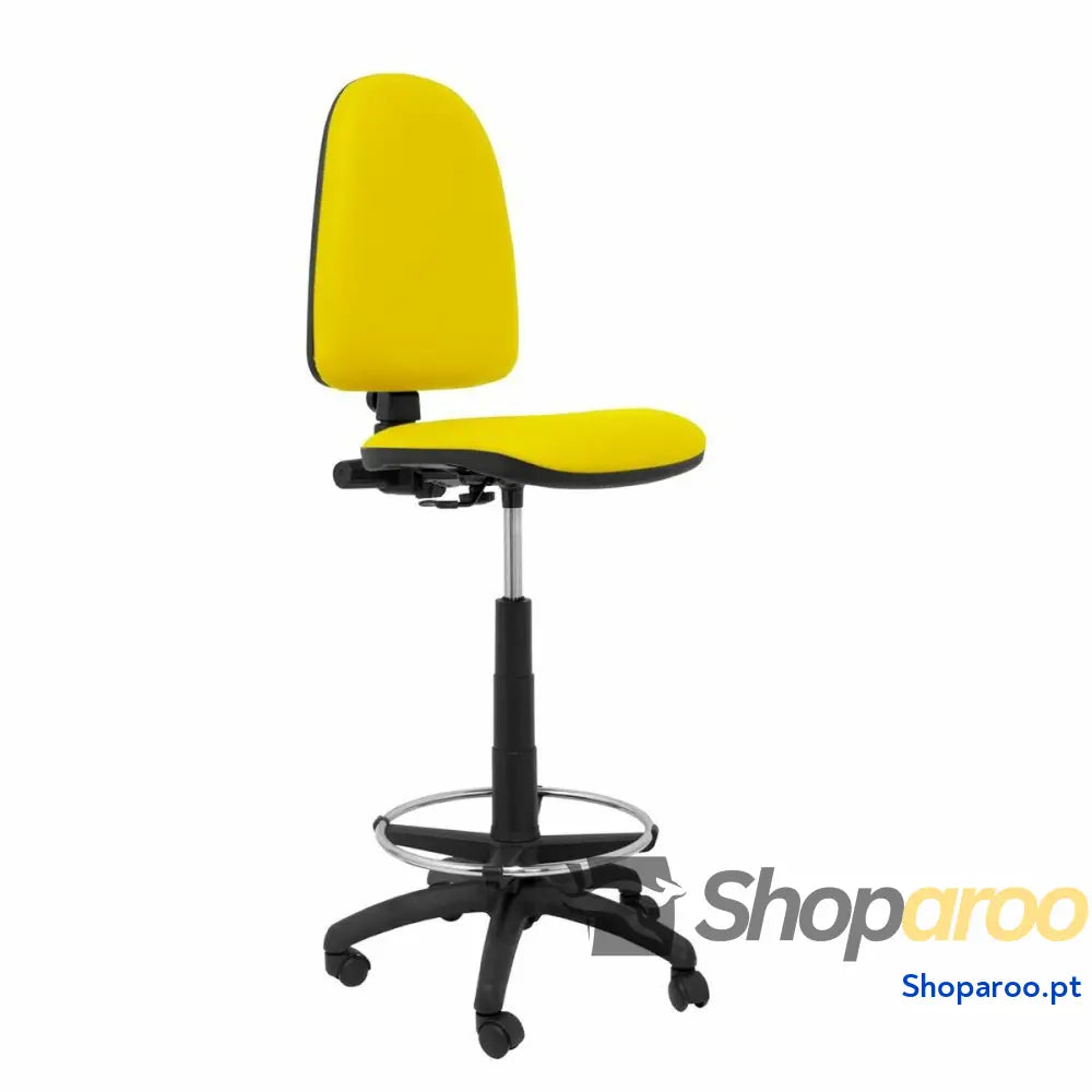 Banqueta Ayna Piqueras y Crespo 4CPSPAM Amarelo PVC Pele sintética